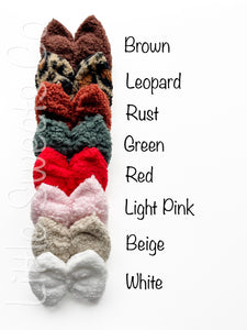 Sherpa Bows (Choose your Style- Allison, Piggie Set or Biggie Set)