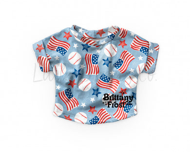 Red, White and Blue Dolman (Choose Your Print & Sleeve Length)