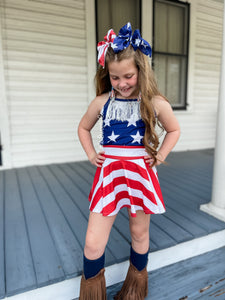 Patriotic Twirl Skirt ONLY (Choose Your Print)