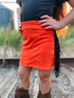 Spooky Season Fringe Skirt