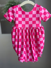 Load image into Gallery viewer, Check It Out Bubble Romper (Choose Your Print)