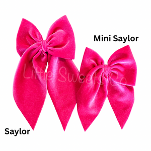 Velvet Saylor Piggie Bows- Choose Your Color/Style (40+ Colors)