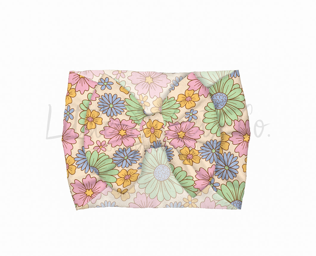 Spring Floral Headwrap  (Choose Your Print & Style)