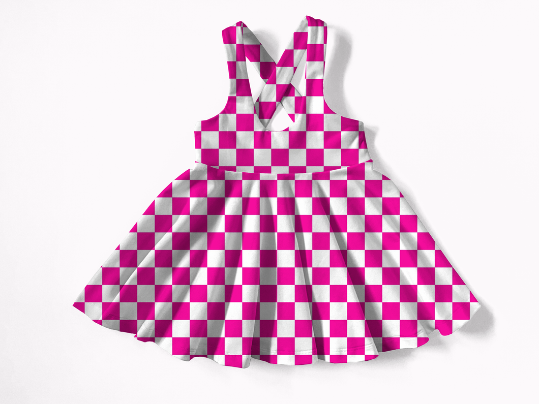 Check It Out Pinafore (Choose Your Print)