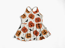 Load image into Gallery viewer, Boho Halloween Cross Back Or Top-Tie Peplum Top (Choose Your Print &amp; Style)
