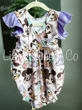 Load image into Gallery viewer, 3T Flutter Sleeve Crossback Bubble Romper