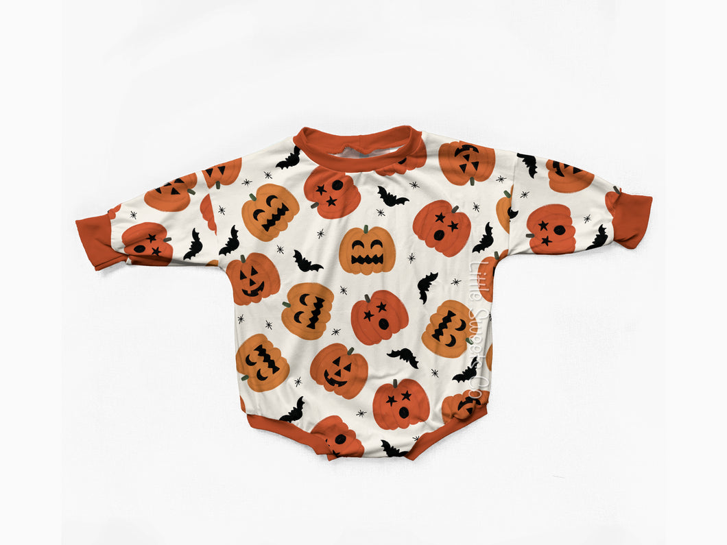 Boho Halloween Sweater Romper (Choose Your Print)