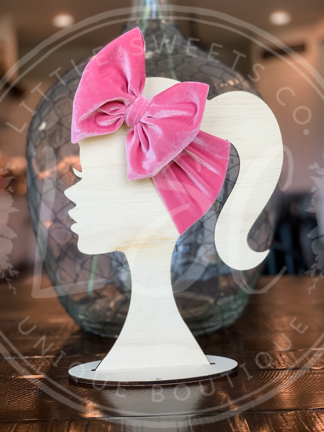 Vintage Rose Velvet Headwrap